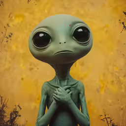 a grues like alien has big eyes