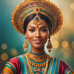 an image of a woman dressed in ethnic costume