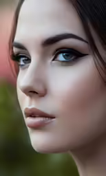 a close up of a woman with eyeshades on