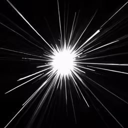 a light beam shining in the dark