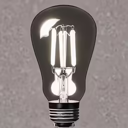 a light that is on top of a table