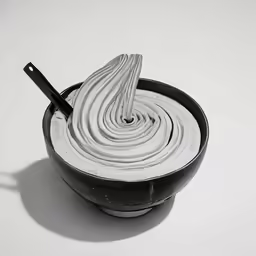 an image of a bowl that is black and white