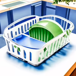 a cutout showing the interior of a baby crib