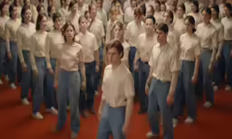 there are many children and adults in the photo