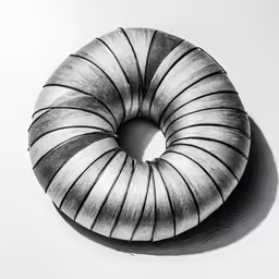 a black and white photo of a large circular object