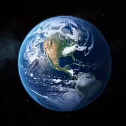 a computer generated image of earth in outer space
