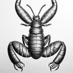a drawing of an insect on a white background