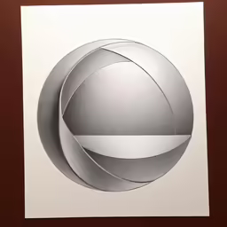a drawing of an abstract design with white lines