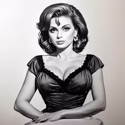 black and white photograph of a woman in a bra