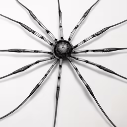 the spider is hanging on the wall in the room