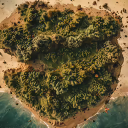 there is a very large piece of broccoli that is on a rock