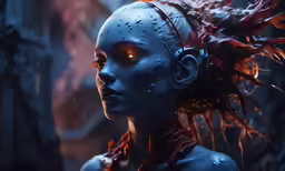 a female avatar from a fantasy game