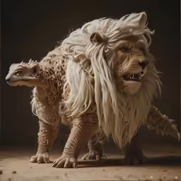 two animals that have long hair on them