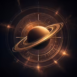 an image of saturn in the space