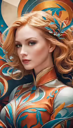 a close up of a person wearing a dress with a butterfly on it