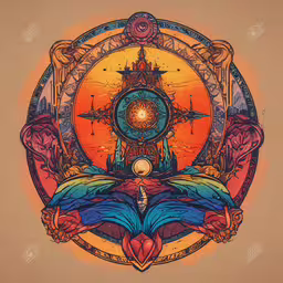 an illustration of the body and the head in different colors,an artwork depicting the earth being surrounded by people