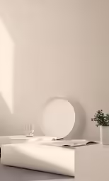 modern furniture on grey and white painted background