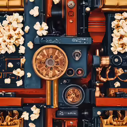 a closeup of a clock made with various pieces of wood