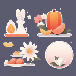 different illustrations of some type of things to eat