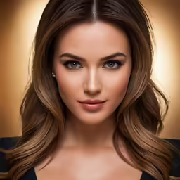 an attractive woman posing for a photograph in a black dress