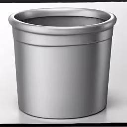 a gray plastic cup with no lid