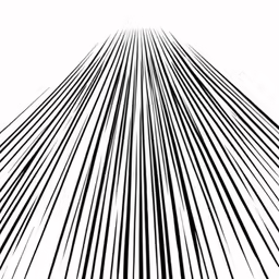 black and white abstract stripes against a white background