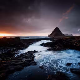 a long and narrow river leading into the sea