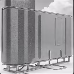 an architectural rendering of a tall building on the ground