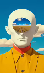 a man with his face painted to look like a white man
