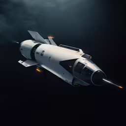 a sleek, sleek looking airplane in the sky