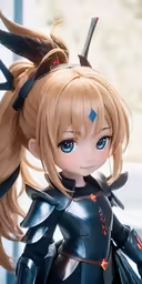 this doll has a very big blond hair