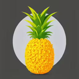 a pineapple is shown in a minimalistic manner
