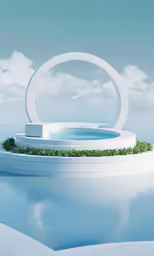 a circular building that looks like an ocean