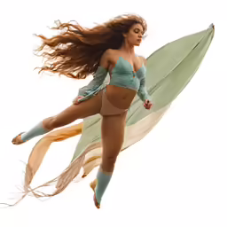 a sexy woman in a bikini on the beach