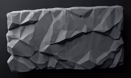 a very pretty rock shaped like a stone wall