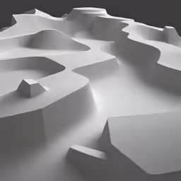 a large piece of architecture made out of white materials