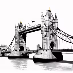 a photo of a bridge and boat in the water