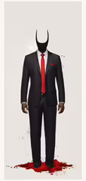 a man wearing a mask in a suit