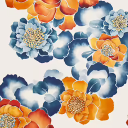 a colorful flower wallpaper with many different colors
