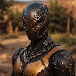 the character who was portrayed as black panther stands in a game