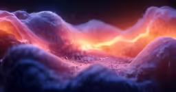 a bright background with a mountain on it