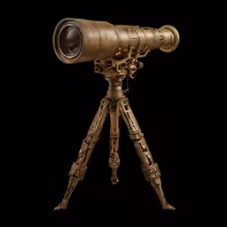 an old movie camera is placed on a tripod