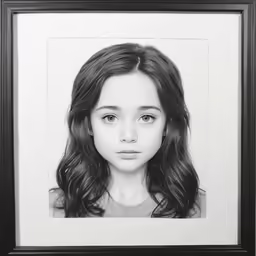 a girl in black and white that is not a portrait