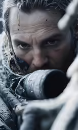 a male character with a gun in his hand