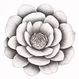 a black and white photo of a large flower