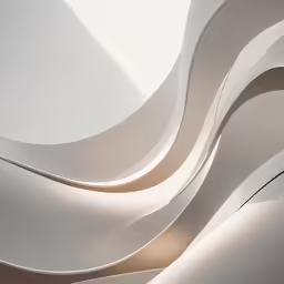 a curved room with a spiral staircase inside
