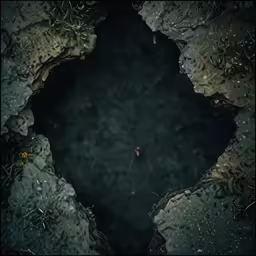 a small boat traveling through a narrow channel in the water