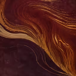 this is a photo of the inside of some glass,golden swirl on a black background