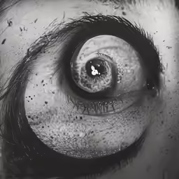 a close up image of a mans eye