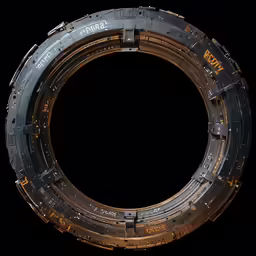 a big circular of metal parts for the ring